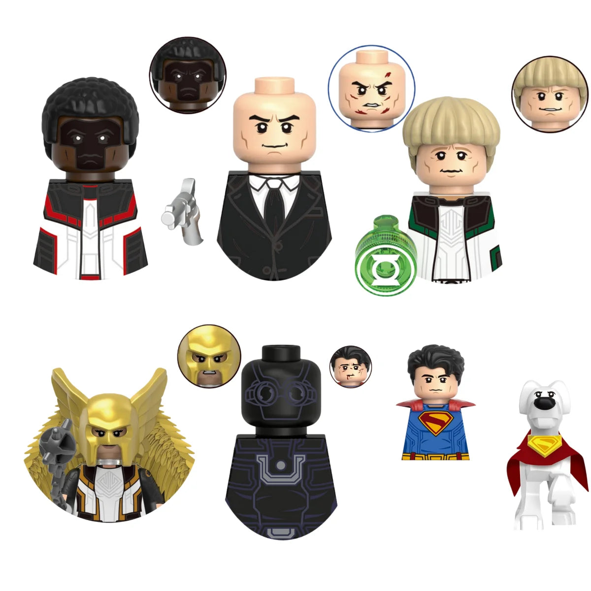 G0139 Marvel Building Blocks Mini Model Figures Big Goblin Spiderman Iron Man Venom Captain Hawk Deadpool Armor City Gifts Toys