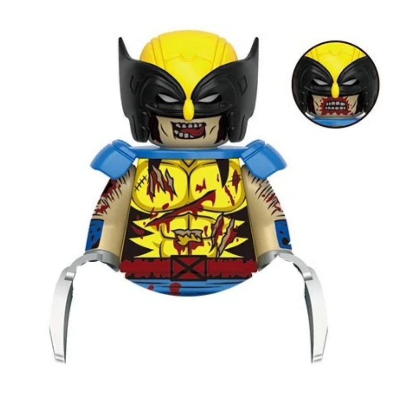 G0139 Marvel Building Blocks Mini Model Figures Big Goblin Spiderman Iron Man Venom Captain Hawk Deadpool Armor City Gifts Toys