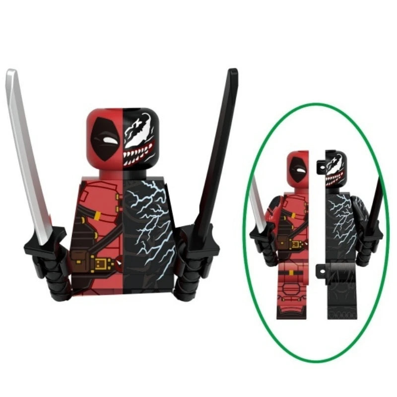 G0139 Marvel Building Blocks Mini Model Figures Big Goblin Spiderman Iron Man Venom Captain Hawk Deadpool Armor City Gifts Toys