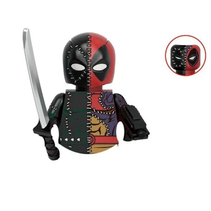 G0139 Marvel Building Blocks Mini Model Figures Big Goblin Spiderman Iron Man Venom Captain Hawk Deadpool Armor City Gifts Toys