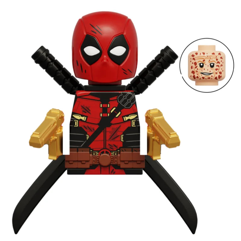 G0139 Marvel Building Blocks Mini Model Figures Big Goblin Spiderman Iron Man Venom Captain Hawk Deadpool Armor City Gifts Toys