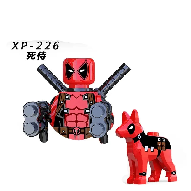 G0139 Marvel Building Blocks Mini Model Figures Big Goblin Spiderman Iron Man Venom Captain Hawk Deadpool Armor City Gifts Toys