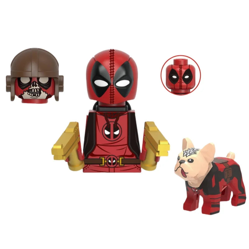 G0139 Marvel Building Blocks Mini Model Figures Big Goblin Spiderman Iron Man Venom Captain Hawk Deadpool Armor City Gifts Toys