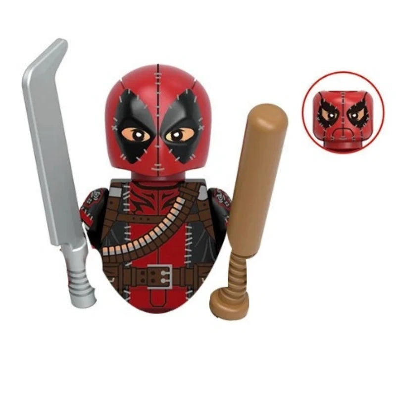 G0139 Marvel Building Blocks Mini Model Figures Big Goblin Spiderman Iron Man Venom Captain Hawk Deadpool Armor City Gifts Toys