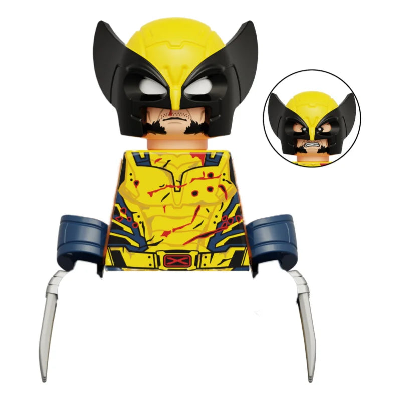 G0139 Marvel Building Blocks Mini Model Figures Big Goblin Spiderman Iron Man Venom Captain Hawk Deadpool Armor City Gifts Toys