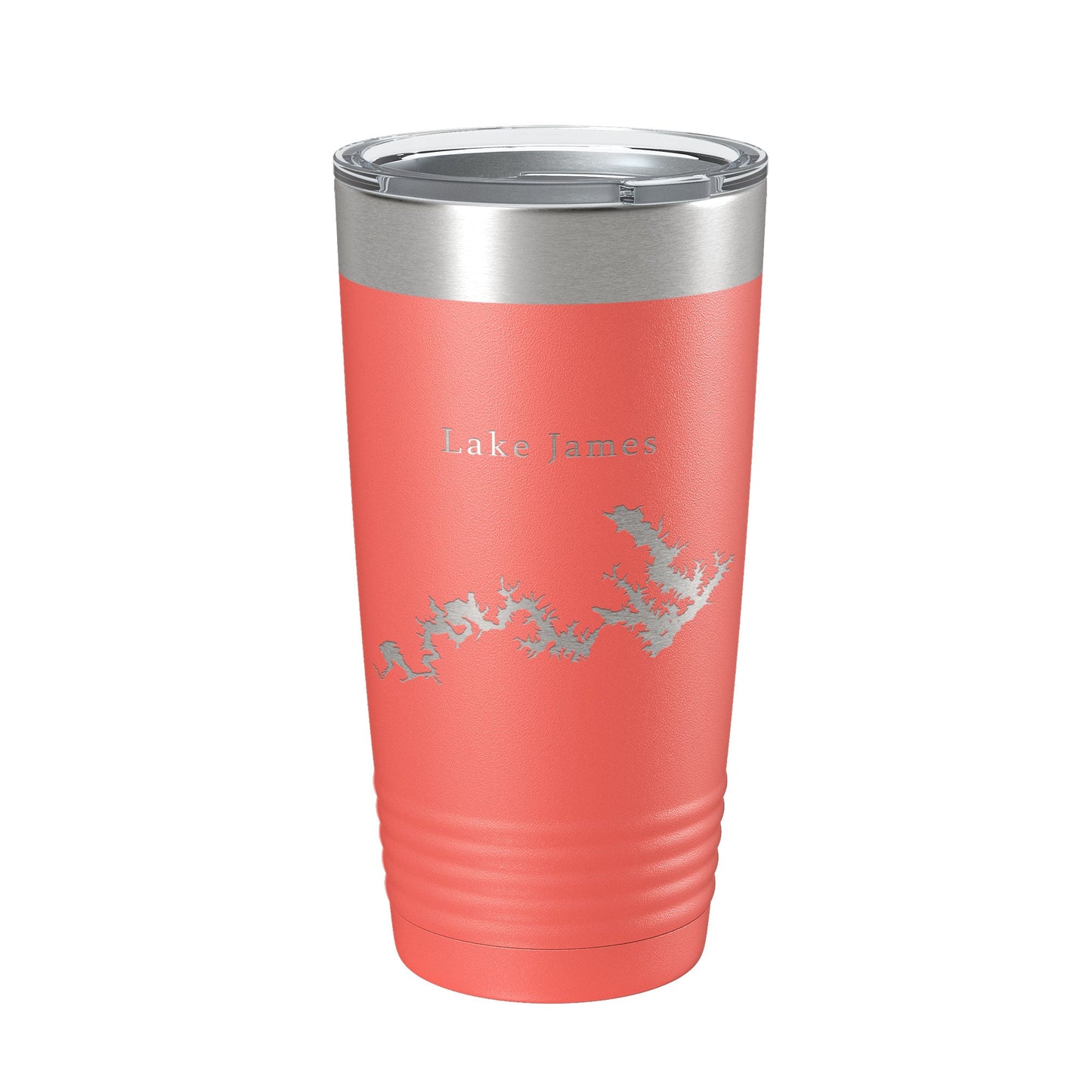 Lake James Map Tumbler Travel Mug Insulated Laser Engraved Coffee Cup North Carolina 20 oz-20