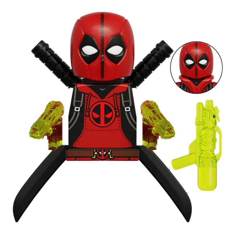 G0139 Marvel Building Blocks Mini Model Figures Big Goblin Spiderman Iron Man Venom Captain Hawk Deadpool Armor City Gifts Toys