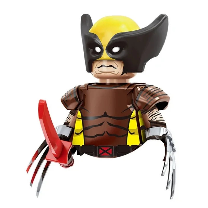 G0139 Marvel Building Blocks Mini Model Figures Big Goblin Spiderman Iron Man Venom Captain Hawk Deadpool Armor City Gifts Toys